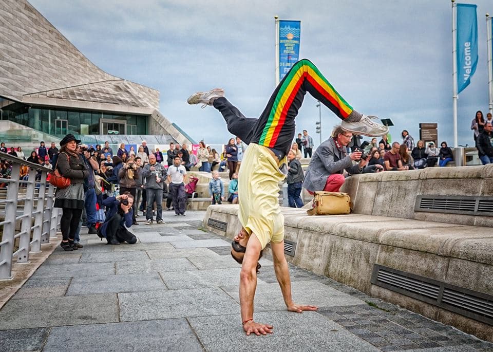 Capoeira performance at Liverpool Light Night
